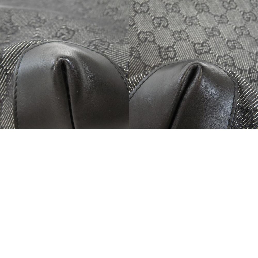 Gucci bag black GG tote leather canvas - Picture 10 of 11